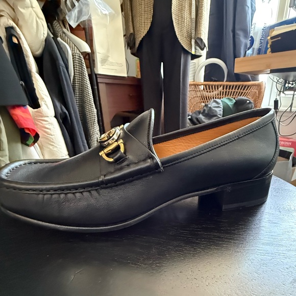 Gucci Black Leather Loafers Slip-Ons - Picture 5 of 13